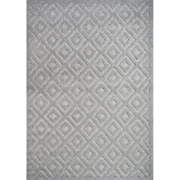 Portmany Neutral Diamond Trellis Indoor/outdoor Area Rug